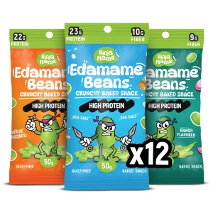 Протеинов снакс от печено едамаме Микс Pocket Ninja Бокс 12 x 50г NinjaMame всички вкусове